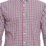 Larix Button-Up Shirt // Red Check (S)