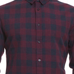 Obtusa Button-Up Shirt // Navy Check (S)
