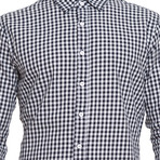 Larix Button-Up Shirt // Navy Check (S)