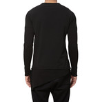 Thermal Drop-Shoulder Long-Sleeve Tee // Black (XL)