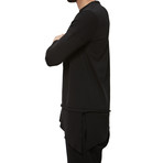 Thermal Drop-Shoulder Long-Sleeve Tee // Black (XL)