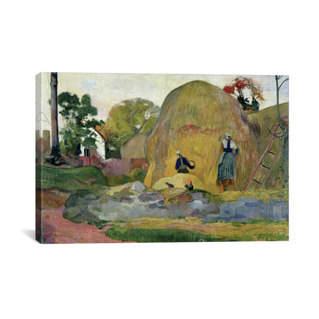 Yellow Haystacks, or Golden Harvest // Paul Gauguin // 1889 (26"W x 18"H x 0.75"D)