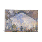 The Gare St. Lazare // Claude Monet // 1877 (26"W x 18"H x 0.75"D)