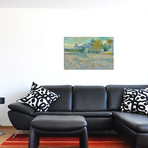 Vue de L`Asile et de la Chapelle de Saint-Remy // Vincent van Gogh // c.1888 (26"W x 18"H x 0.75"D)