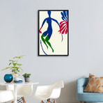 Blue Nude with Green Stockings (20"W x 27"H x 1"D)