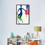 Blue Nude with Green Stockings (20"W x 27"H x 1"D)