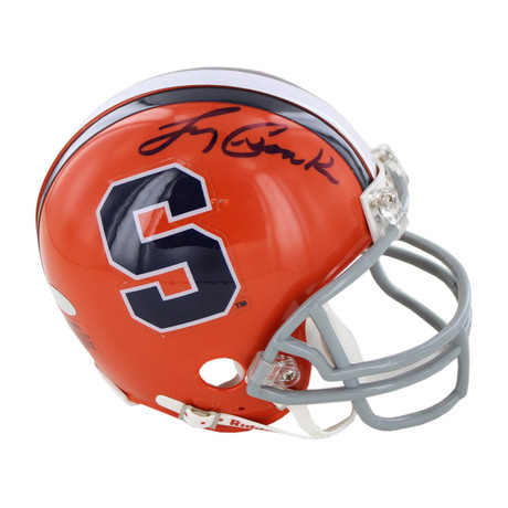 Larry Csonka Signed Syracuse Replica Mini Helmet