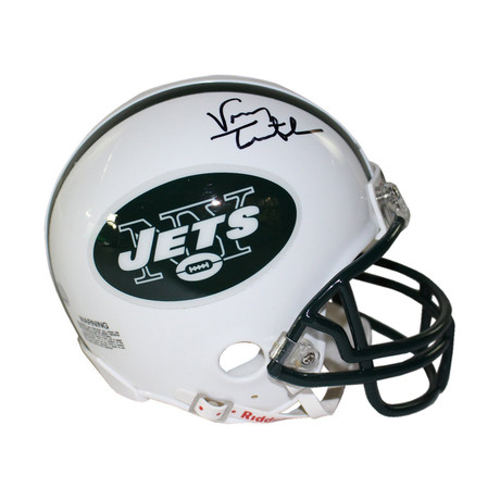 Vinny Testaverde Signed NY Jets Mini Helmet