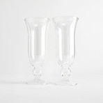 Enrico Iced Dessert Glassware // Set of 2 (Clear Base)
