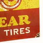 Goodyear Motorcycle Tires // Original Vintage Dealership Sign