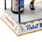 PBR Boxer // Vintage Cast-Iron Beer Display