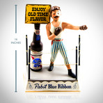 PBR Boxer // Vintage Cast-Iron Beer Display