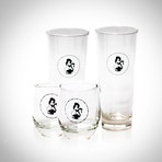 Playboy Club // Authentic Vintage Rock + Tumbler Glasses