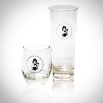 Playboy Club // Authentic Vintage Rock + Tumbler Glasses