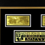 $1 Million Bill // 24K Gold-Plated Custom Frame