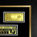 $1 Million Bill // 24K Gold-Plated Custom Frame