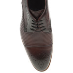 Embossed + Dotted Derby // Claret Red (Euro: 42)