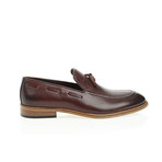Perforated Tassel Loafer // Claret Red (Euro: 45)