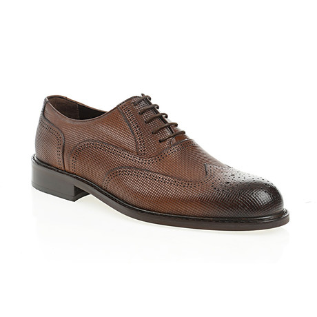 Fully Embossed Oxford // Tobacco (Euro: 40)