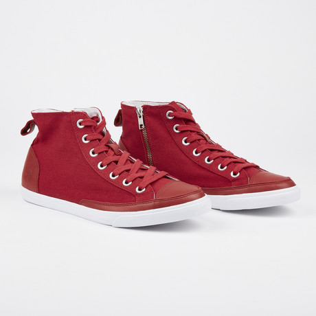 High Top Vintage Sneaker // Red (Euro: 41)