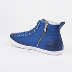 High Top Vintage Sneaker // Blue (Euro: 44)