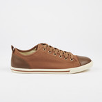Ox Vintage Solid Plaid Sneaker // Light Brown (Euro: 42)