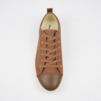 Ox Vintage Solid Plaid Sneaker // Light Brown (Euro: 45)