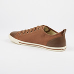 Ox Vintage Solid Plaid Sneaker // Light Brown (Euro: 46)