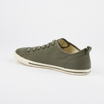 Ox Vintage Solid Plaid Sneaker // Olive (Euro: 43)