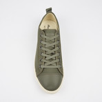 Ox Vintage Solid Plaid Sneaker // Olive (Euro: 46)