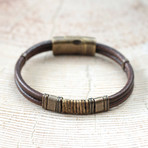 Marsh Bracelet // Brown + Brass