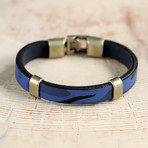 Yates Bracelet // Blue + Silver