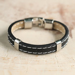 Hopkins Bracelet // Black + Silver
