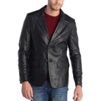 Upright Leather Jacket // Black (2XL)