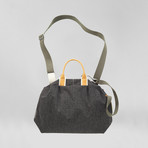 Seine Bowler Bag // Leather + Grid