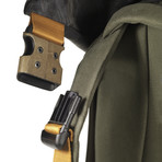 Nile Rucksack Granite // Canvas // Olive Green + Granite
