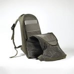 Nile Rucksack Granite // Canvas // Olive Green + Granite