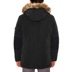 Micro Fiber Jacket W/ Collar // Black (2XL)