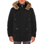 Micro Fiber Jacket W/ Collar // Black (2XL)