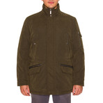 Micro Fiber Jacket W/ Collar // Olive (XL)