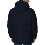 Polyester Puffer Bomber // Navy (M)