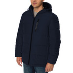 Polyester Puffer Bomber // Navy (M)