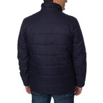 Brushed Herringbone Jacket // Navy (XL)