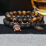 Tiger Eye and Lava Rock // 2 Pack