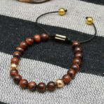 8mm Red Tiger Eye Pull-Closure