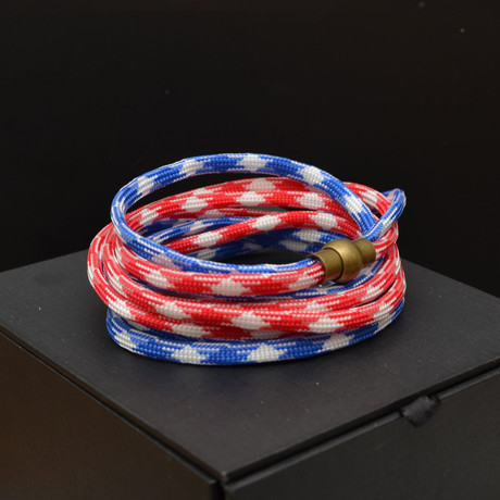 Multi Wrap Paracord // Red + White + Blue