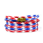 Multi Wrap Paracord // Red + White + Blue