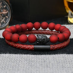 Leather + Buddha // Set of 2