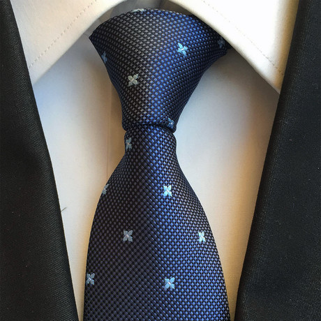 Handmade Silk Tie // Blue Star