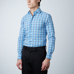 Check Dress Shirt // Blue (US: 14.5R)